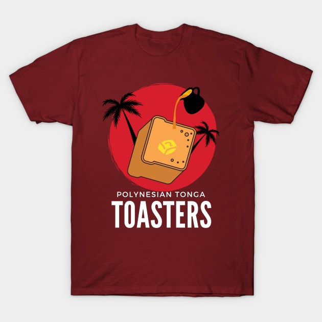 Polynesian Tonga Toasters T-Shirt by Rohde's Roadies Podcast